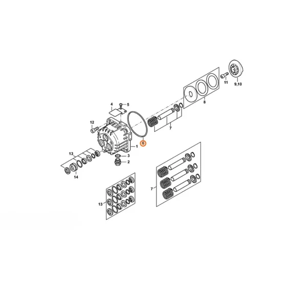 Stihl  Okrągły pierścień uszczelniający N92x3 9645 945 8704